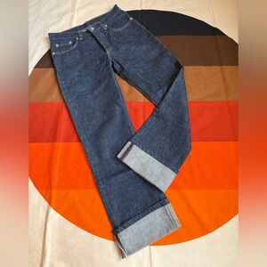 Helmut lang mid rise button fly jeans